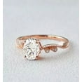 thumbnail image 1 of 1.50 Ct Oval Cut Lab-Created Diamond Women Engagement Ring 14k Rose Gold Plated 925 Sterling Silver, 1 of 4