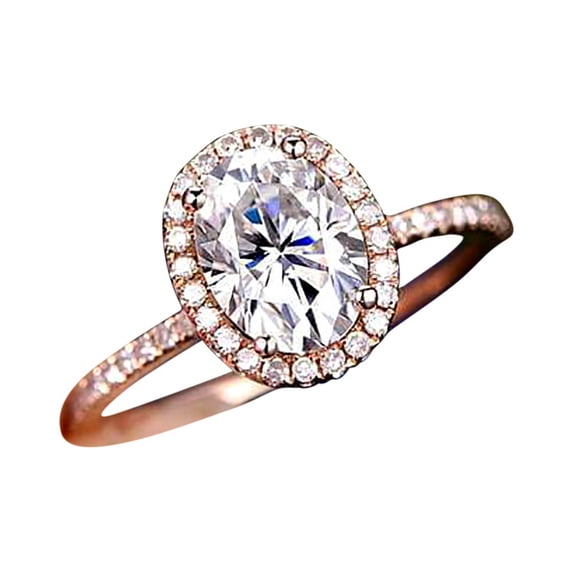 1.50 Ct Oval cut Halo Moissanite and Diamond Wedding Ring