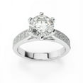 thumbnail image 1 of 1.50 Ct Round Diamond Wedding Rings for her Solid 18K White Gold, 1 of 6