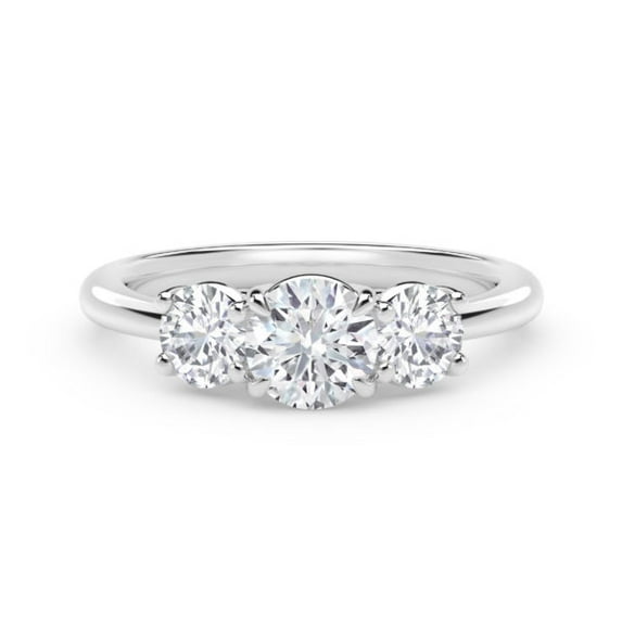 1.50 Ct Solitaire Round Genuine Moissanite Engagement Rings for her Solid 950 Platinum