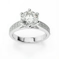 thumbnail image 1 of 1.50 Ct Stunning Solitaire Round Real Moissanite Engagement Rings for her Solid 950 Platinum, 1 of 6