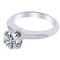 thumbnail image 1 of AFFY 1.50 Ct White Natural Diamond Solitaire Engagement Ring in 14k White Gold Ring Size - 4.5, 1 of 1