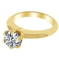 thumbnail image 1 of AFFY 1.50 Ct White Natural Diamond Solitaire Engagement Ring in 14k Yellow Gold Ring Size - 7, 1 of 1