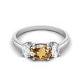 thumbnail image 1 of 1.50 Cts Citrine 925 Sterling Silver Three-Stone Past, Present and Future Ring, 1 of 3