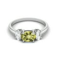 thumbnail image 1 of 1.50 Cts Lemon Quartz 925 Sterling Silver Three-Stone Past, Present and Future Ring, 1 of 3