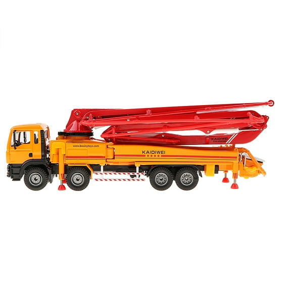 1 : 50 Diecast Construction Equipment Heavy Duty Vehicle Pump Orange
