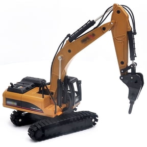 1:50 Excavator Demolition Machine Alloy Die-Cast Static Construction Machinery Model Adult Boy Children's Birthday Gift Collectible Display Toy Car