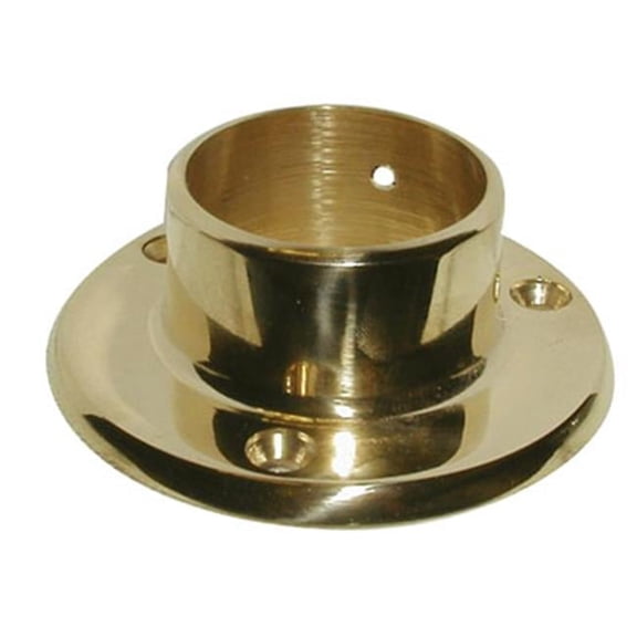 1-.50 In. Wall Flange - Polished Brass