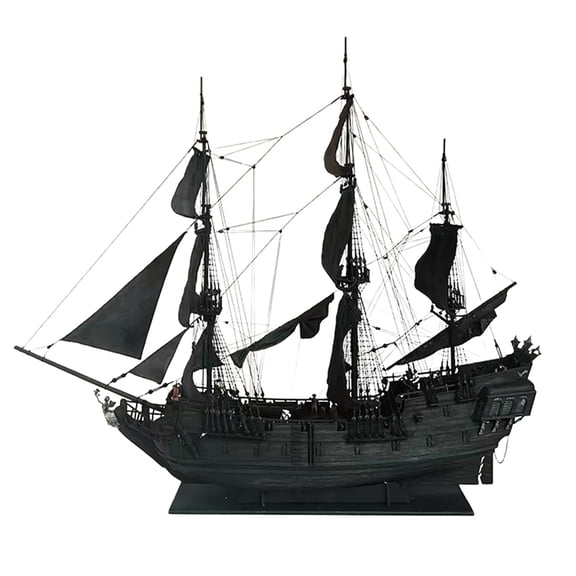1/50 Pirate Ship 3D Wooden Puzzle, Sailing Ship Wooden Model Kit for Adults to Build, Sailboat 3D Puzzle Kit DIY Wooden Assembly Ship, Craft Kit