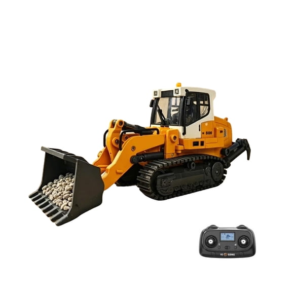 1/50 RC Loader Backhoe 26CH 2.4GHz Construction Vehicle with 3-in-1 Bucket
