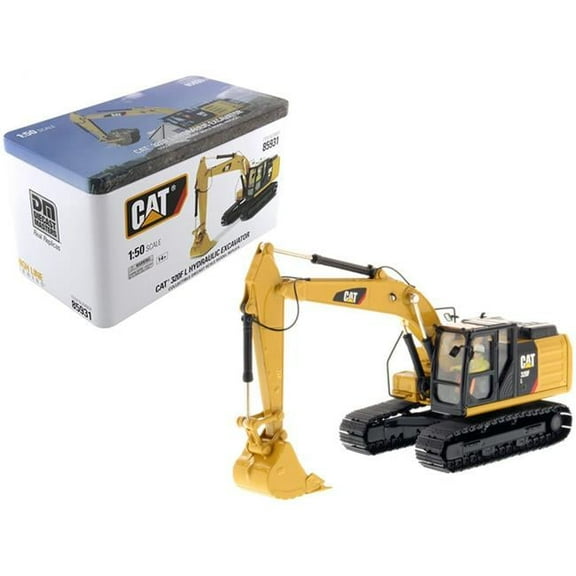 1-50 Scale CAT Caterpillar 320F L Hydraulic Excavator with Operator High Line Series Diecast Model