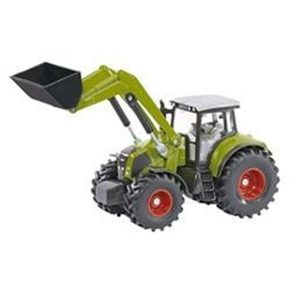 1-50 Scale Claas Axion 850 with Front Loader Green with Gray Top Diecast Model Tractor
