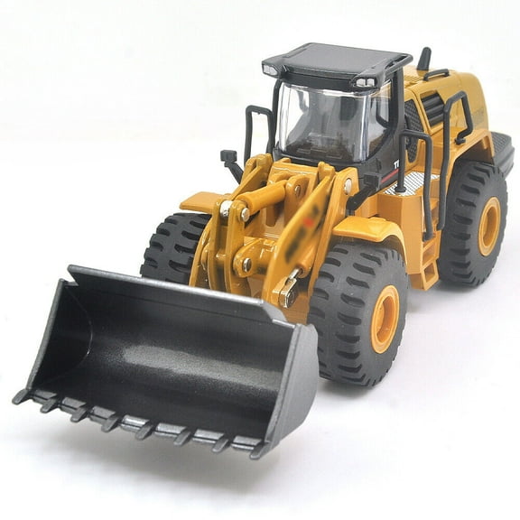 1:50 Shovel Truck Alloy Die-Cast Static Construction Machinery Model Adult Boy Children's Birthday Gift Collectible Ornament Toy Car
