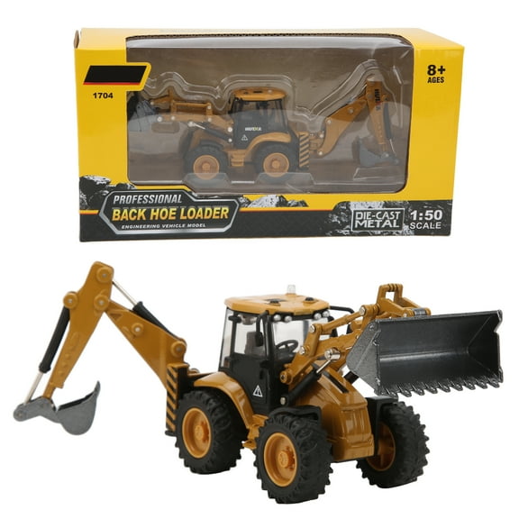 1:50 Static Model Alloy Excavator Durable Engineering Wheel Loader Model Toy For Children Boys