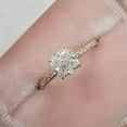 thumbnail image 1 of 1.50 TCW Cushion Cut Lab Created Diamond Wedding Engagement Ring 14K Rose Gold Plated, 1 of 5