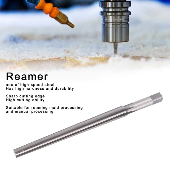 1:50 Taper Reamer, 6mm HSS Straight Shank, High Speed Steel Mold & Machine Tool
