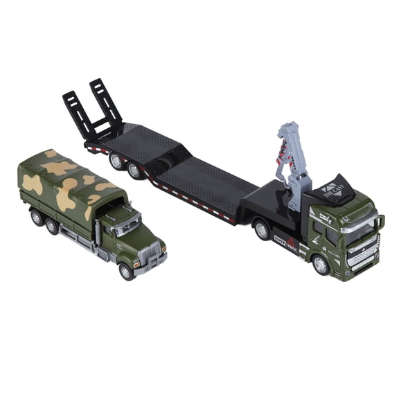 1:50 Tow Truck Toy Alloy Pull Back Car Highly Simulation Trailer Vehicle Toy For Children