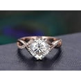 thumbnail image 1 of 1.50 ct Infinity Moissanite Diamond Wedding Ring with 18k Gold Plating, 1 of 5