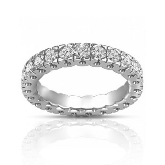 1.50 ct Round Cut Diamond Eternity Wedding Band Ring