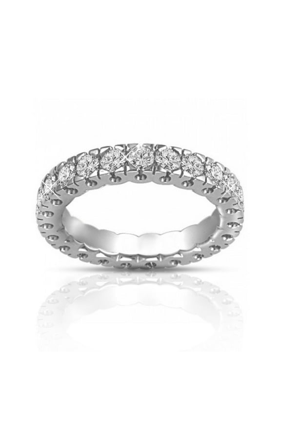 1.50 ct Round Cut Diamond Eternity Wedding Band Ring