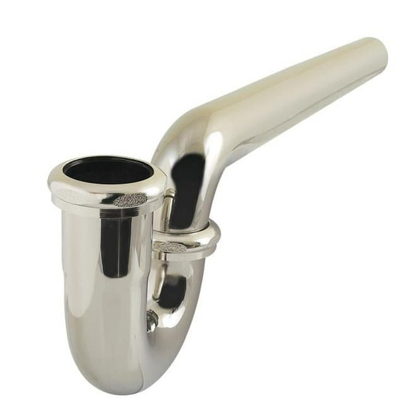 1.50 in. P-Trap without Flange, 13.06 in. - 18 Gauge, Polished Nickel