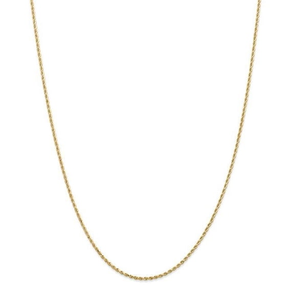 1.50 mm x 18 in. 14K Yellow Gold Diamond-Cut Rope with Lobster Clasp Chain