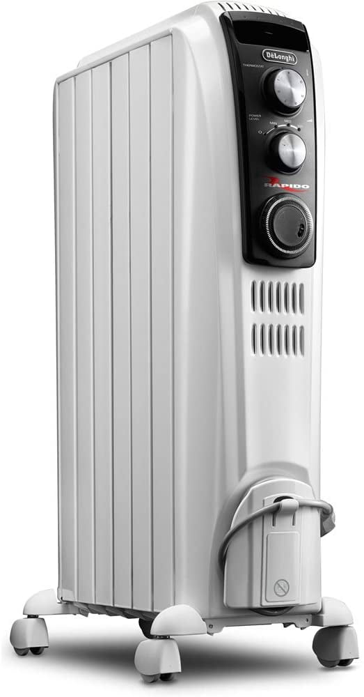 1,500 Watt Portable Electric Radiant Radiator Heater with Mechanical Controls