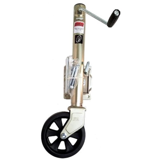 1,500 lbs. Capacity Marine Side Wind Bolton Swivel Trailer Jack zinc