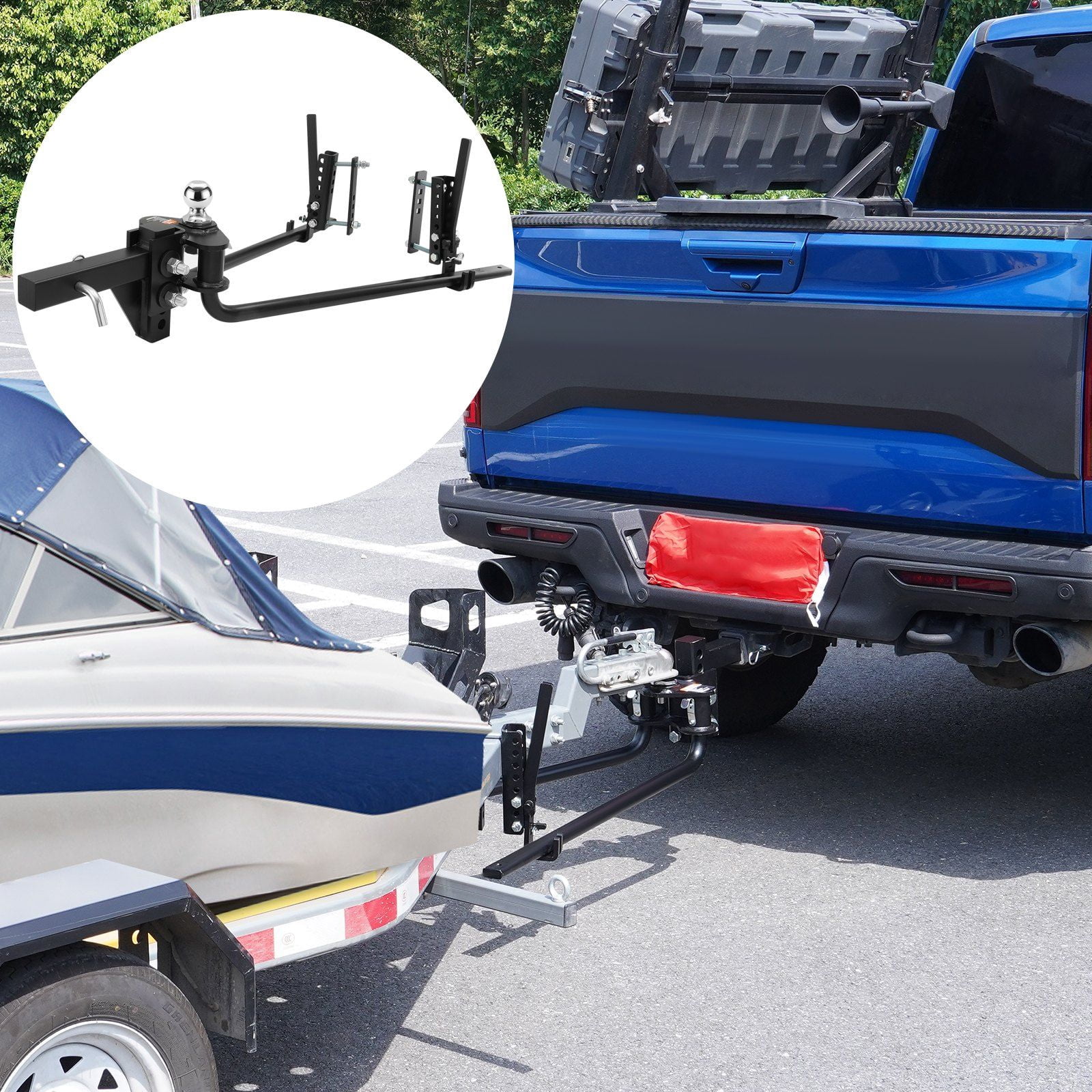Hitch Rvs 1,500 lbs Weight Distribution Hitch Kit w/ Sway Control, 2