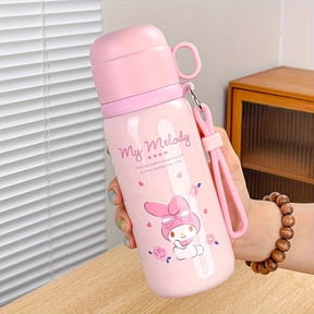 1 500ml double-walled stainless steel water bottle | Stylish thermos with handle for outdoor camping, office, and portable use | Thermos