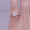 thumbnail image 1 of 1.50Ct Pear Lab Created Diamond Women's Wedding Ring 14k Yellow Gold Plated, 1 of 4