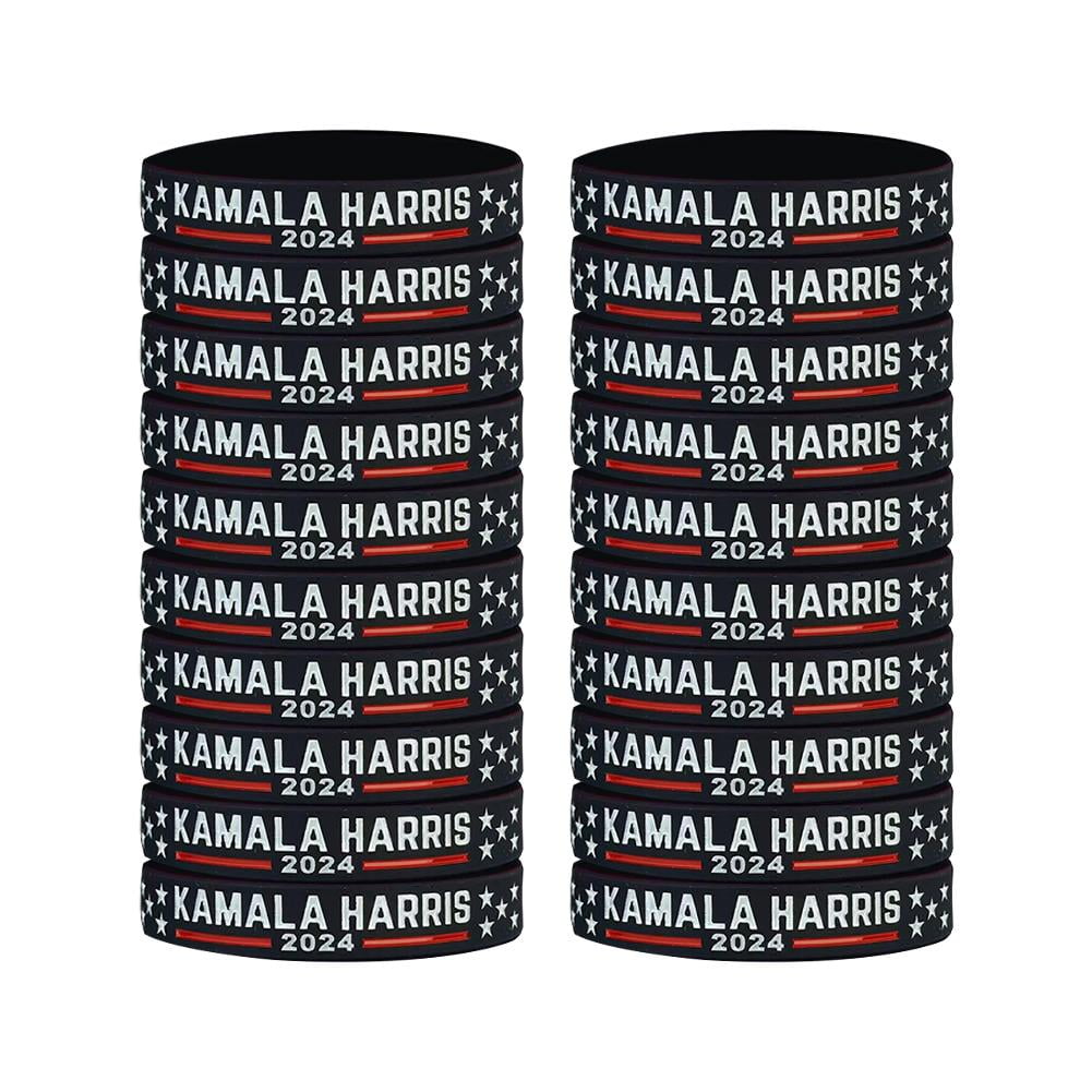 150Pcs Kamala Harris 2025 President Vote Campaign Rubber Bracelets