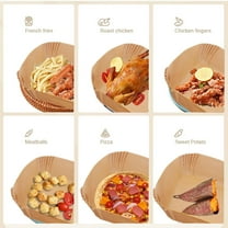 1*50Pcs Square Food Grade Non-Stick Pan Paper Clearance! 2022 New Pattern Air Fryer Disposable Paper Liner Food Level Non-Stick Pan Oil Paper