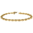 thumbnail image 1 of 1.50ct. DIAMONDS DECO BONE LINK BRACELET 14KT FULL CUT BRILLIANTS, 1 of 9