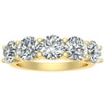 thumbnail image 1 of 1.50ctw Diamond Five Stone Anniversary Band in 14k Yellow Gold, 1 of 4