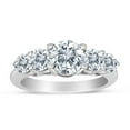 thumbnail image 1 of 1.50ctw Diamond Five Stone Graduated Ring in 14k White Gold, 1 of 2
