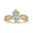 thumbnail image 1 of 1.50ctw Diamond Two Stone Ring in 14k Yellow Gold (G-H, I2-I3, 1.50ctw), 1 of 3