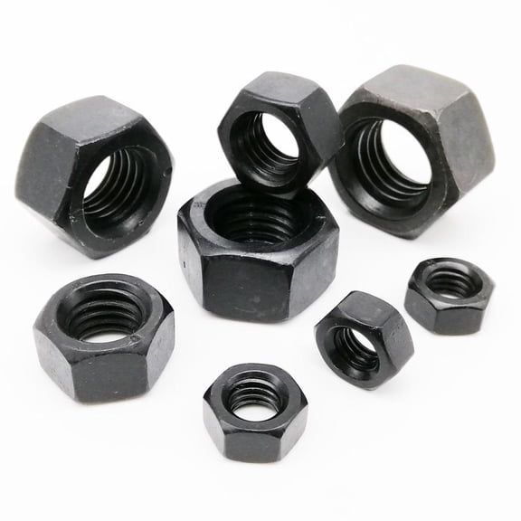 1/50pcs Black Grade 8.8 steel DIN934 Hex Hexagon Nut for M1.4 M1.6 M2 M2.5 M3 M4 M5 M6 M8 M10 M12 M14 M16 M20 M22 M24 Screw Bolt