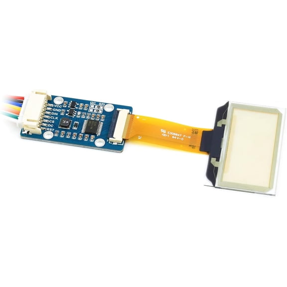 1.51inch OLED Transparent Module Light Blue Color Display 12864 Pixels, Embedded Independent Driver Chip, SPI/I2C Interfaces, Support Controller Boards Like /Arduino/STM32