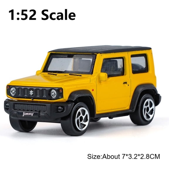 1:52 Die-Cast Alloy Off-Road SUV Model, Bright Green Mini Replica, Collectible Display Piece