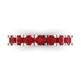 thumbnail image 1 of 1.53 ctw Wedding Band for Women - 14K White Gold Simulated Pink Tourmaline Stackable Eternity Ring, 1 of 6