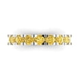 thumbnail image 1 of 1.53 ctw Wedding Band for Women - 18K White Gold Natural Citrine Stackable Eternity Ring, 1 of 6