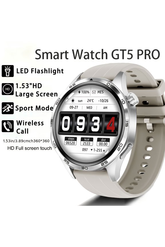 1.53-inch Wireless Call Smartwatch | IP68 Water Resistant, Built-in Over 100 Sports Modes, Steps, Distance, and Calories Tracking, Multi-Language Support, Freely Switchable Watch Faces