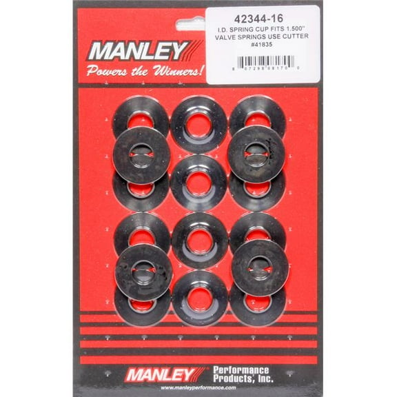 Manley 42344-16 1.54 in. Valve Spring Locators - 0.64 ID