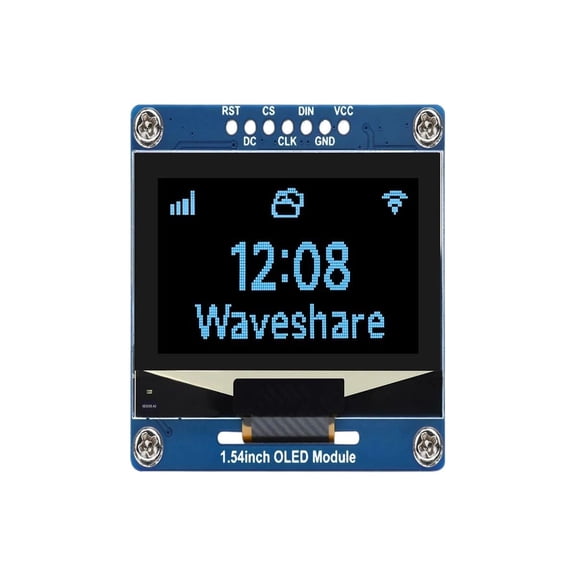 1.54inch OLED Display Module, 12864 Resolution, SPI / I2C Communication for RastpbeRpy Pi, Arduieno, STM32, ESP32