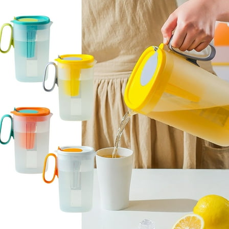 1.55l Cold Water Kettle with Fruit Infuser Filter, Large Capacity Plastic Tea Maker, & Bpa-free for Quick Brewing, Ideal for Iced Tea & Thy Hydration at Home or Office,Vsgery