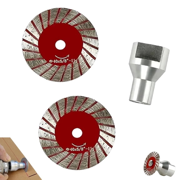 1.57" 40mm Diamond Saw Blades Set, Multi-Functional Professional Mini Diamond Cutting Blade Set, Wet & Dry Use for Grinder, for Granite Marble Concrete Tile Crystal Engraving Work