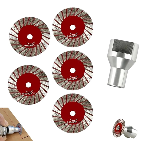 1.57" 40mm Diamond Saw Blades Set, Multi-Functional Professional Mini Diamond Cutting Blade Set, Wet & Dry Use for Grinder, for Granite Marble Concrete Tile Crystal Engraving Work