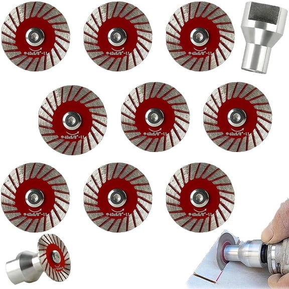 1.57" Diamond Saw Blades Set,40mm Multi-Functional Professional Mini Diamond Cutting Blade Set,for Granite Marble Sandstone and Angle Grinder