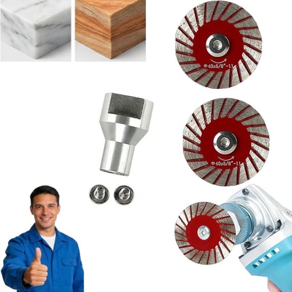 1.57" Diamond Saw Blades Set, New 40mm Diamond Saw Blades,Precision Stone Cutting Made Easy, Multi-Functional Professional Mini Diamond Cutting Blade Set, for Granite, Sandstone, for Grinder